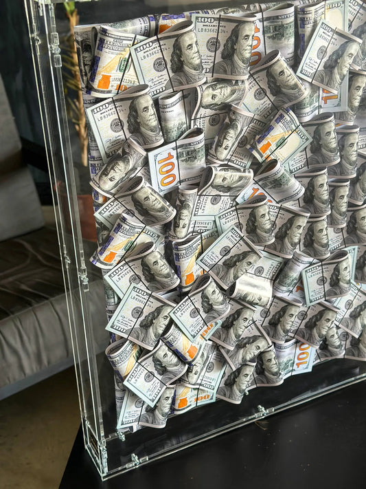 ACRYLIC MONEY BOX WALL ART