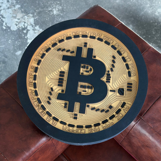 BITCOIN LED SIGN WALL ART