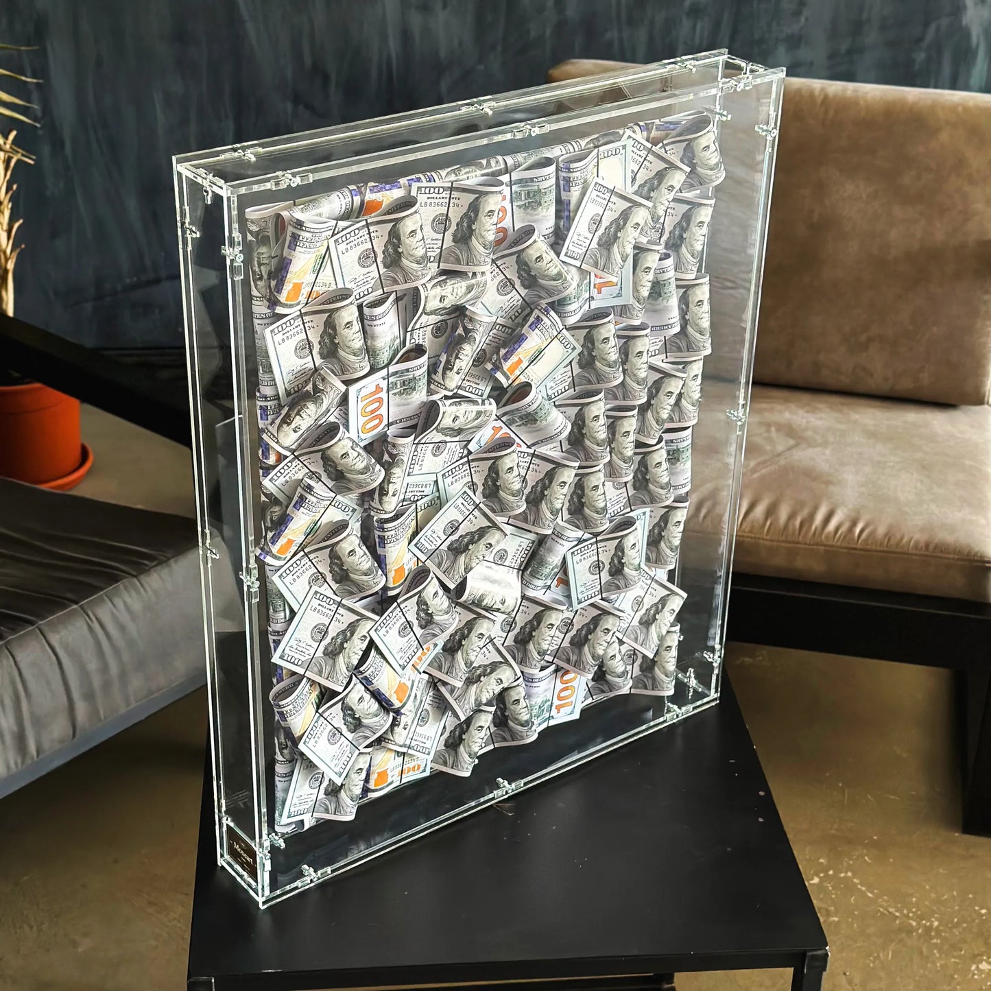 ACRYLIC MONEY BOX WALL ART