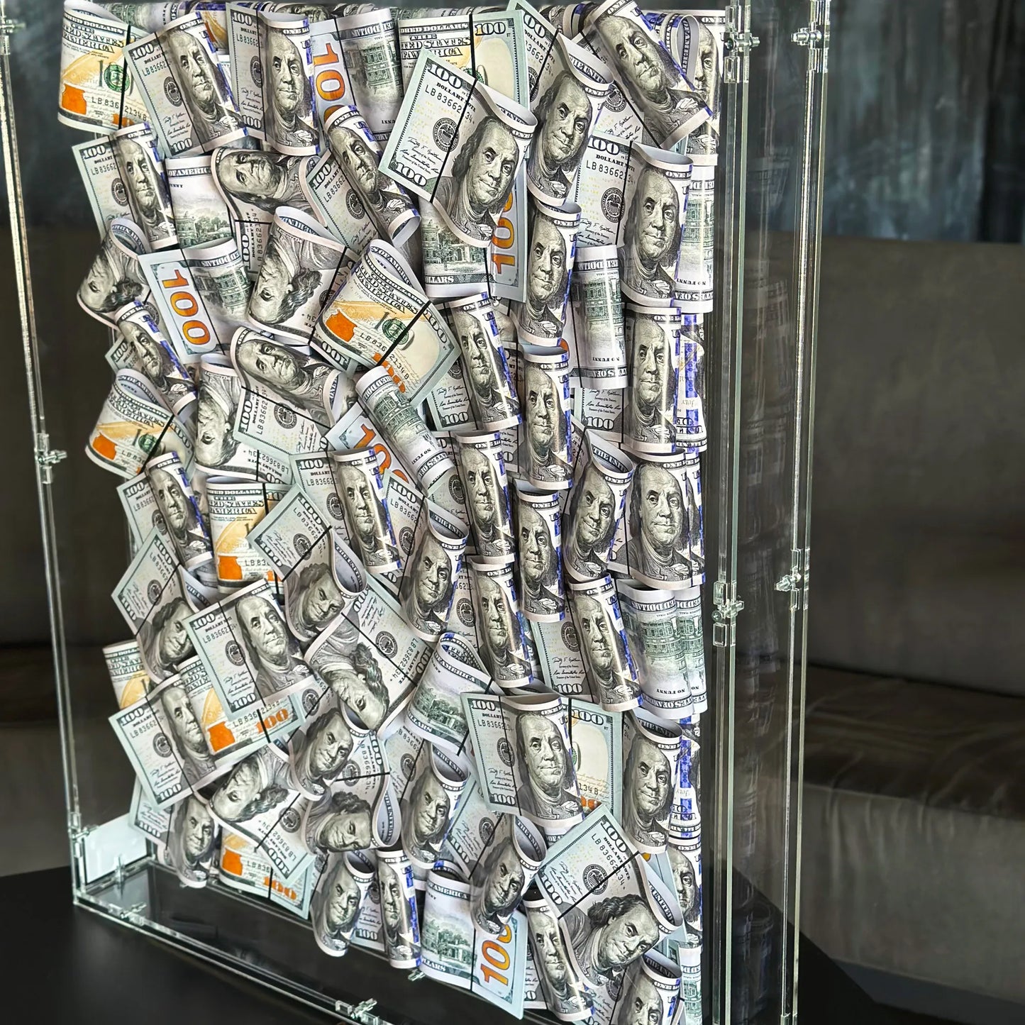 ACRYLIC MONEY BOX WALL ART
