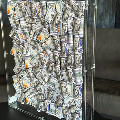 ACRYLIC MONEY BOX WALL ART