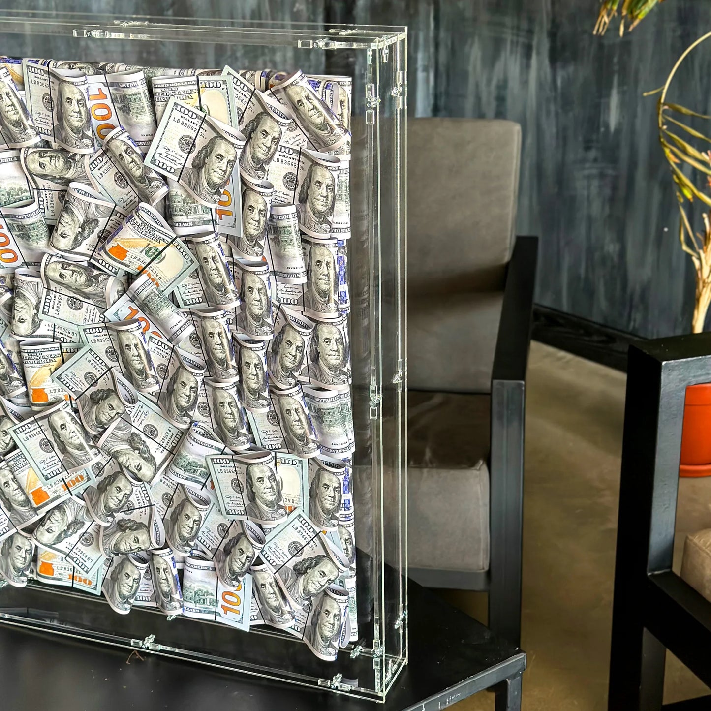ACRYLIC MONEY BOX WALL ART