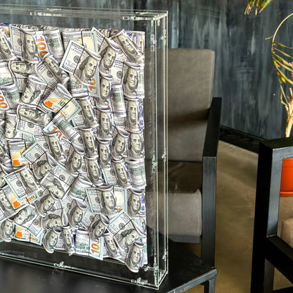 ACRYLIC MONEY BOX WALL ART