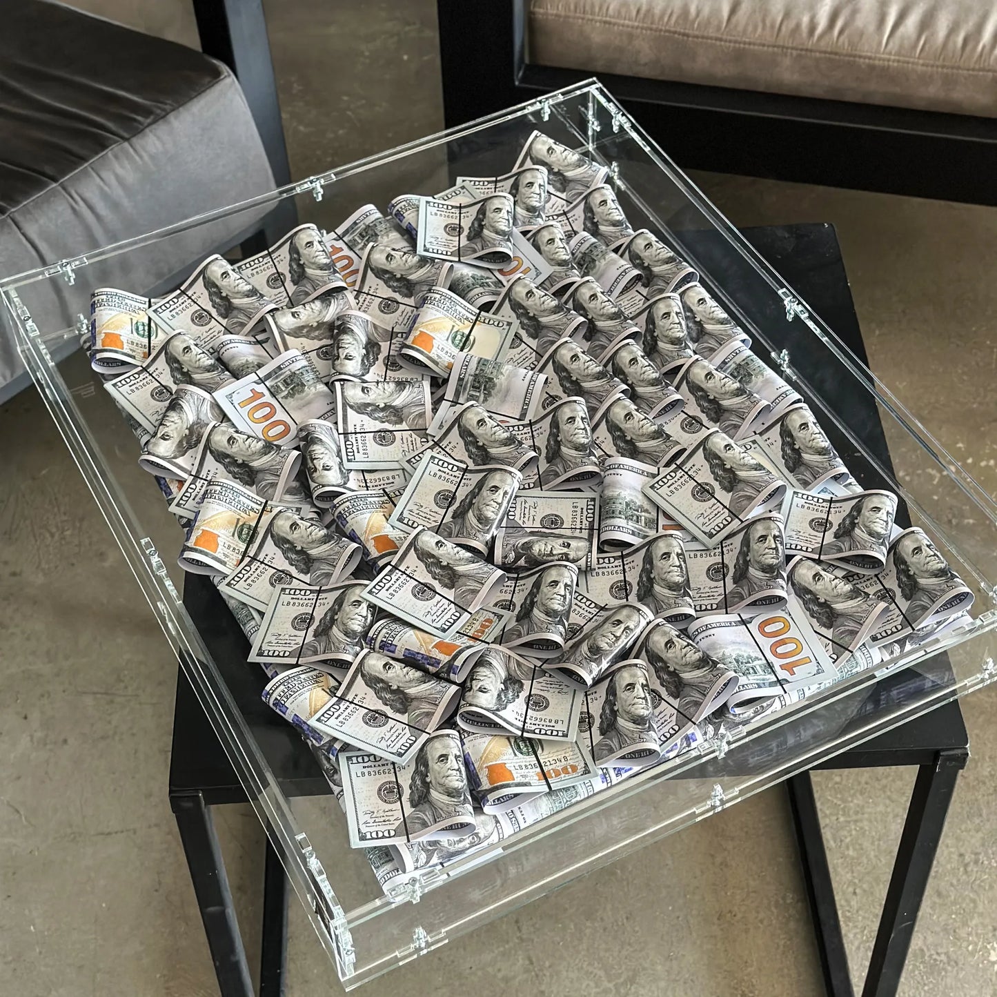 ACRYLIC MONEY BOX WALL ART