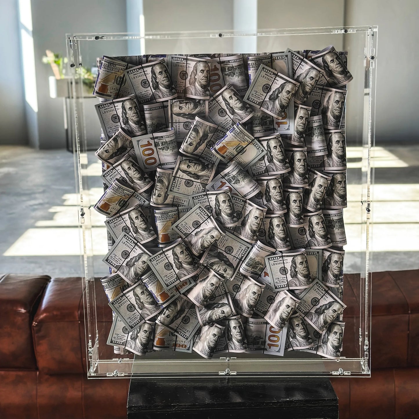 ACRYLIC MONEY BOX WALL ART