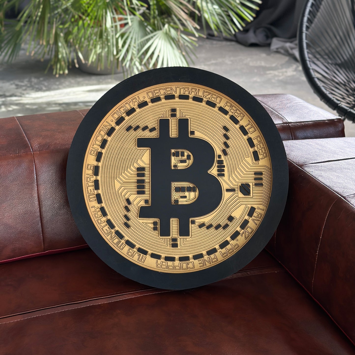 BITCOIN LED SIGN WALL ART