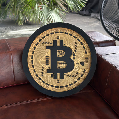 BITCOIN LED SIGN WALL ART