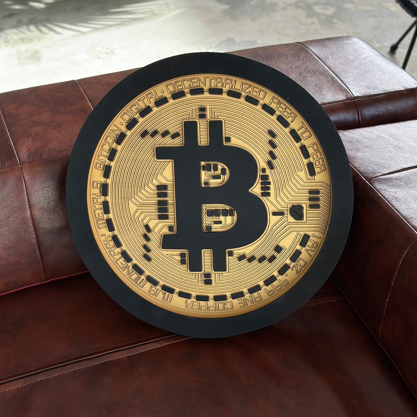 BITCOIN LED SIGN WALL ART