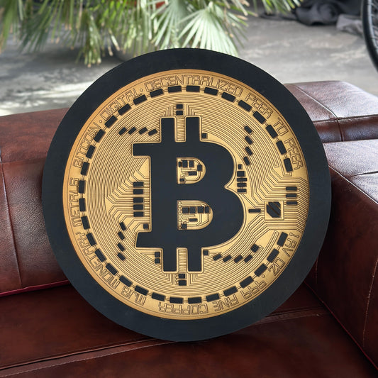 BITCOIN LED SIGN WALL ART