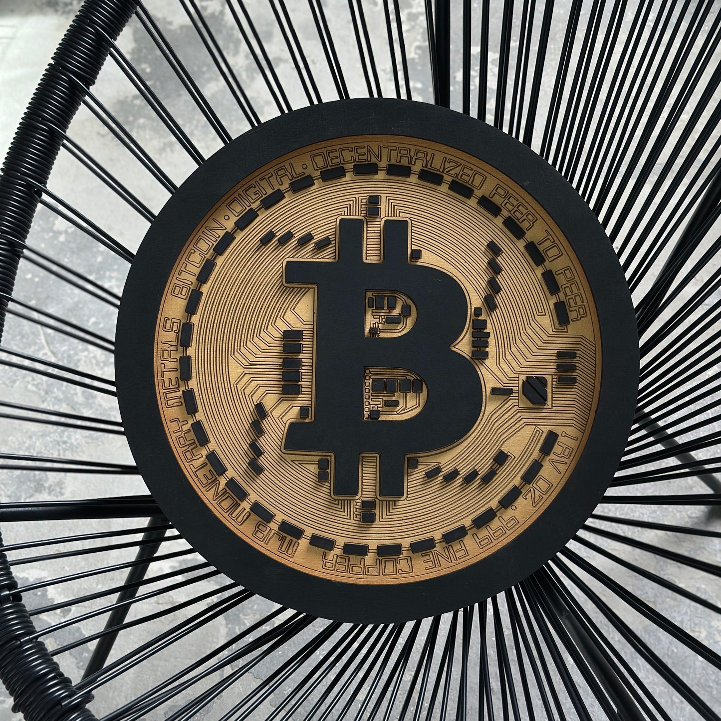 BITCOIN LED SIGN WALL ART