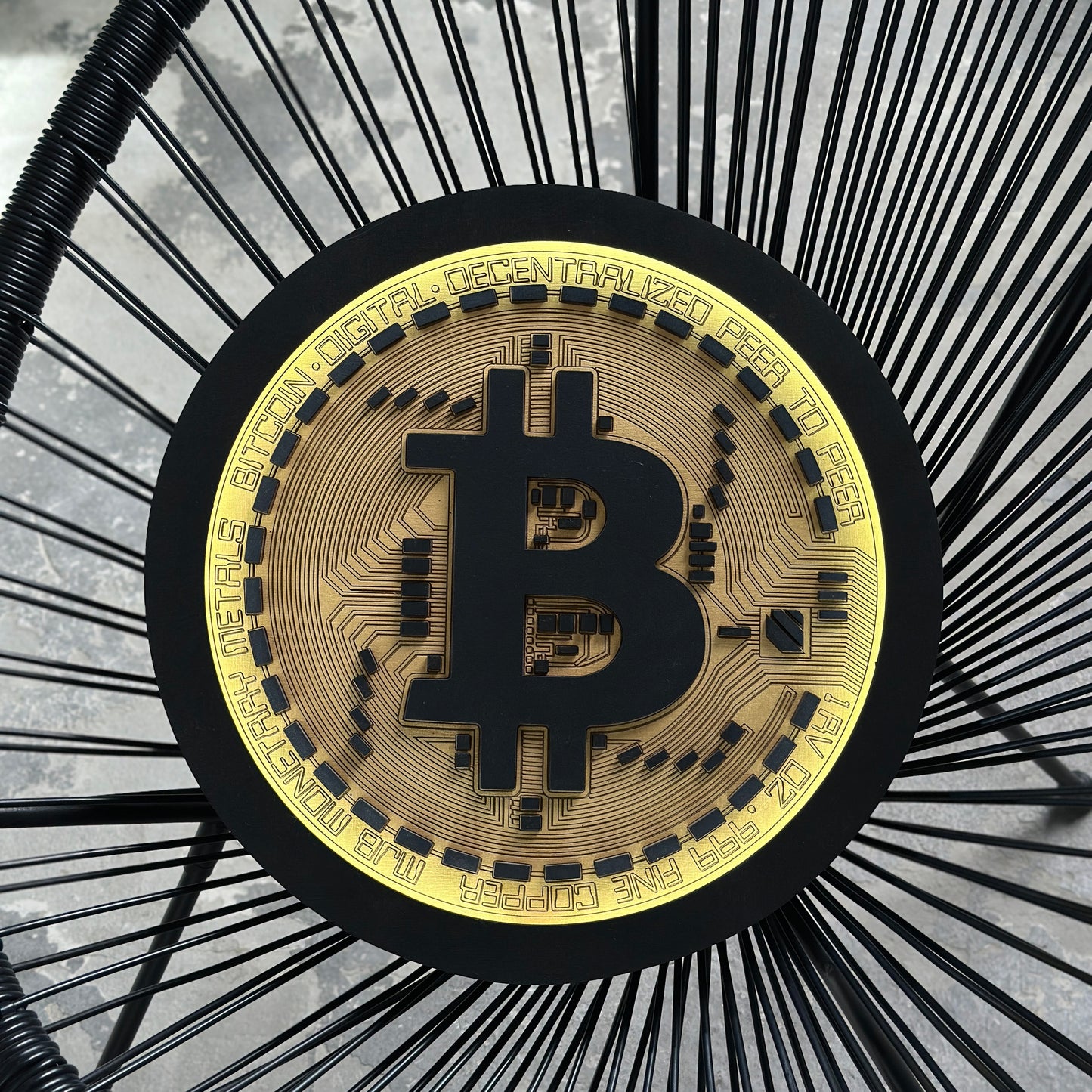 BITCOIN LED SIGN WALL ART