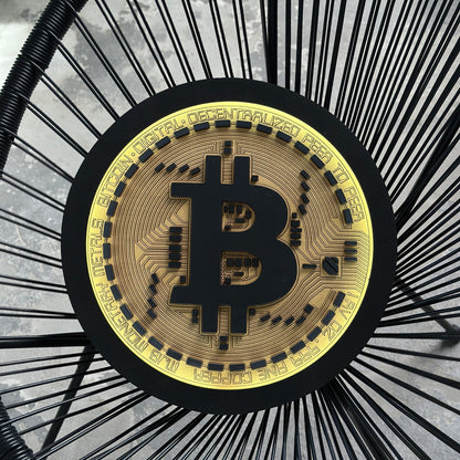 BITCOIN LED SIGN WALL ART