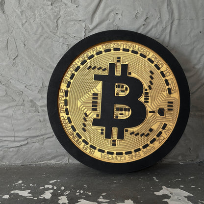 BITCOIN LED SIGN WALL ART