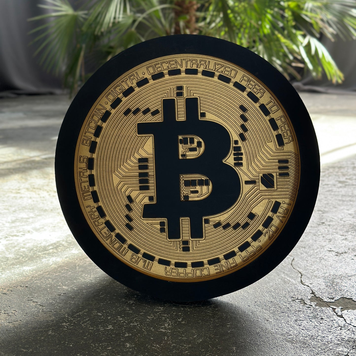 BITCOIN LED SIGN WALL ART