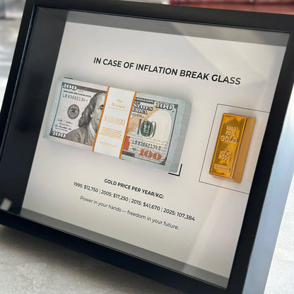 IN CASE OF INFLATION BREAK GLASS