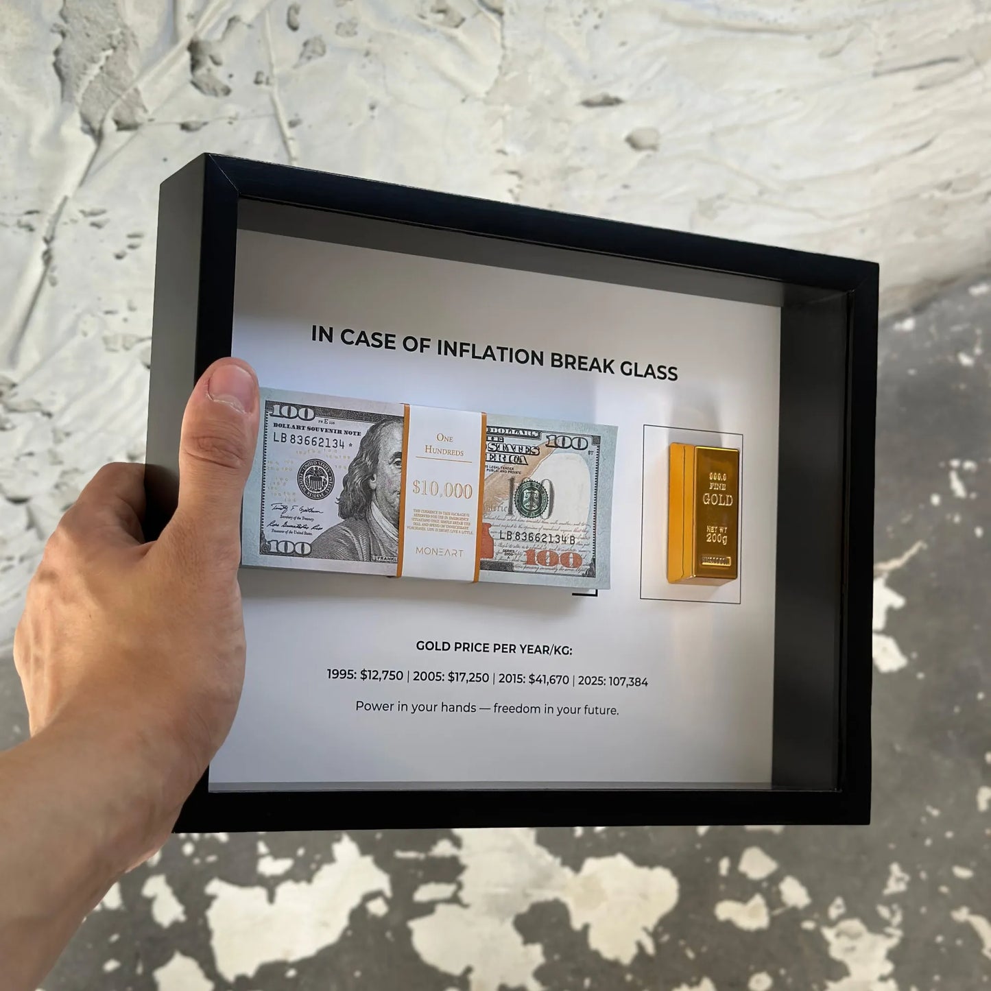 IN CASE OF INFLATION BREAK GLASS