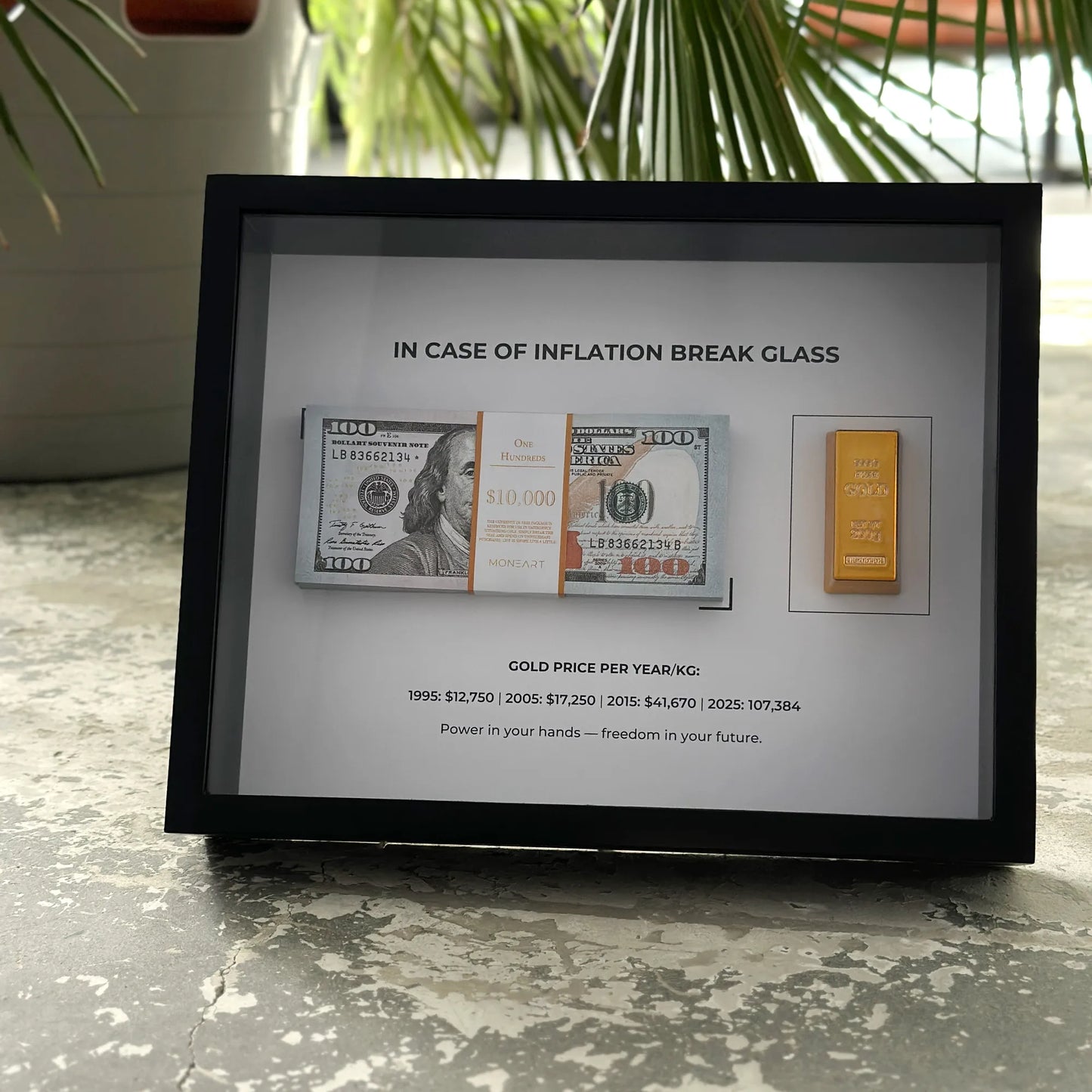 IN CASE OF INFLATION BREAK GLASS