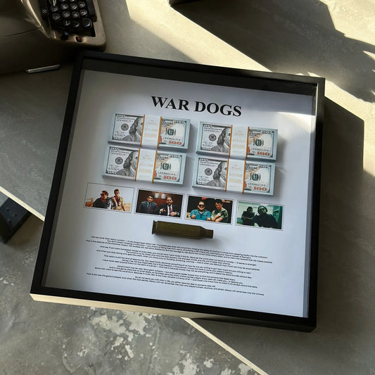 WAR DOGS MONEY WALL ART