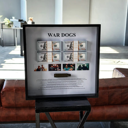 WAR DOGS MONEY WALL ART
