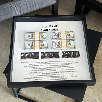 THE WOLF OF WALL STREET MONEY WALL ART