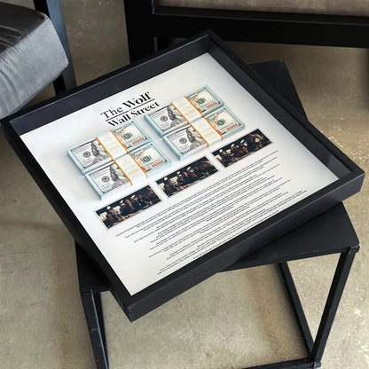 THE WOLF OF WALL STREET MONEY WALL ART