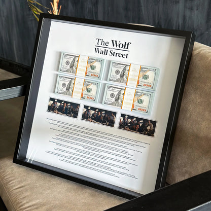 THE WOLF OF WALL STREET MONEY WALL ART