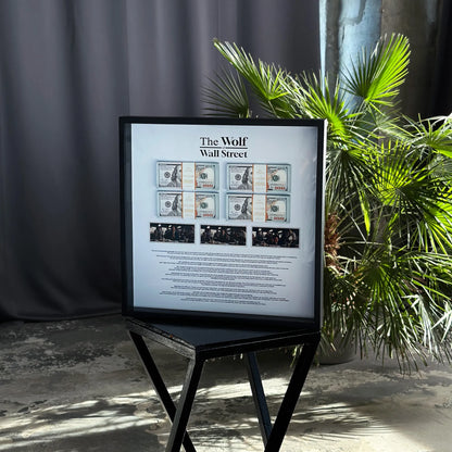 THE WOLF OF WALL STREET MONEY WALL ART