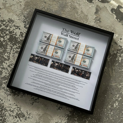 THE WOLF OF WALL STREET MONEY WALL ART