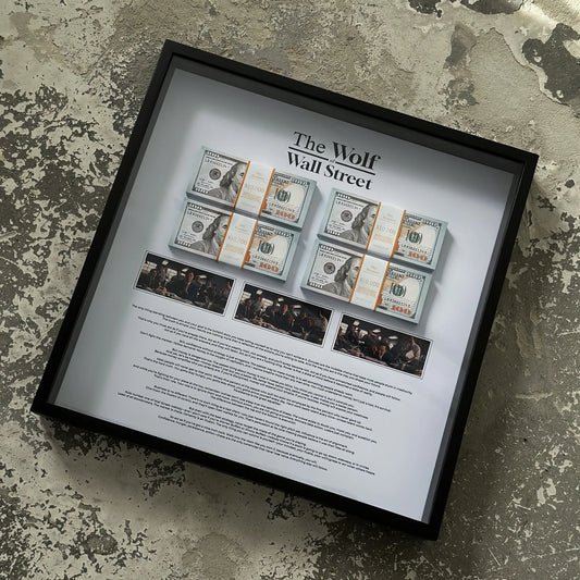 THE WOLF OF WALL STREET MONEY WALL ART